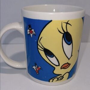 Tweety Bird Blue and Yellow Mug